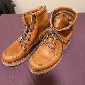 Timberland American Craft Moc Toe Boots - Medium Brown - Full Grain Men's Size 9